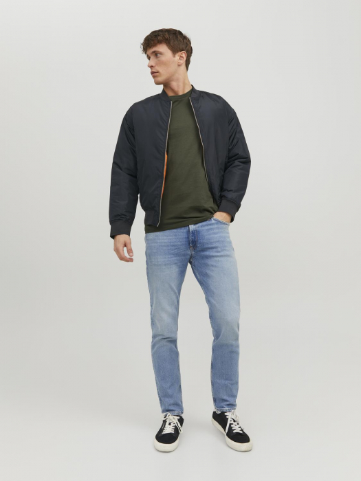 Jack Jones Мужская Футболка Оливково-Зеленый Slim [4]