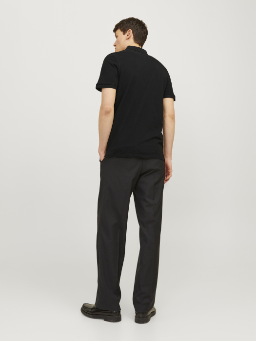 Jack Jones Мужская Футболка-Поло Чёрная Slim [2]