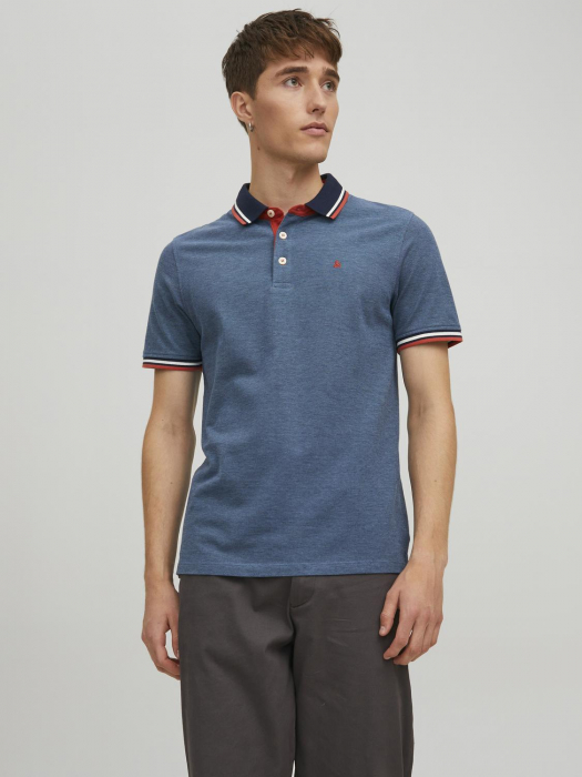Jack Jones Tricou Polo Albastru Slim Barbati [2]