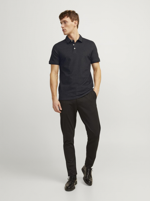 Jack Jones Tricou Polo Gri Inchis Slim Barbati [6]