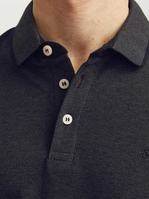 Jack Jones Tricou Polo Gri Inchis Slim Barbati [5]
