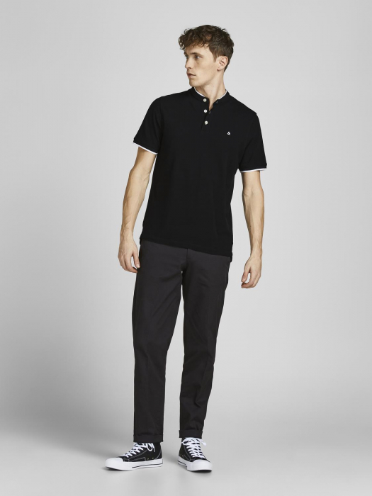 Jack Jones Tricou Polo Negru Slim Barbati [4]