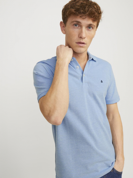 Jack Jones Tricou Polo Albastru Deschis Slim Barbati [4]