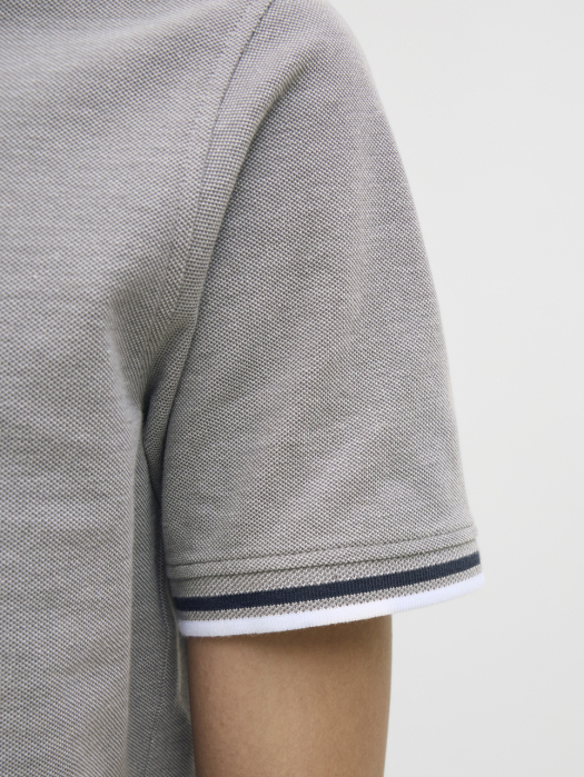 Jack Jones Tricou Polo Gri Deschis  Barbati [5]