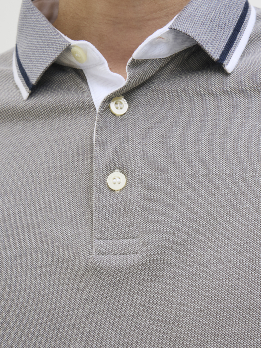 Jack Jones Tricou Polo Gri Deschis  Barbati [6]