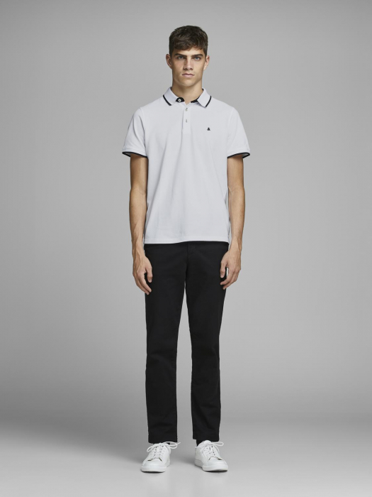 Jack Jones Tricou Polo Alb Slim Barbati [3]