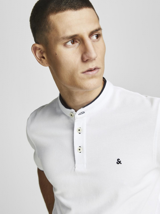 Jack Jones Tricou Polo Alb Slim Barbati [3]