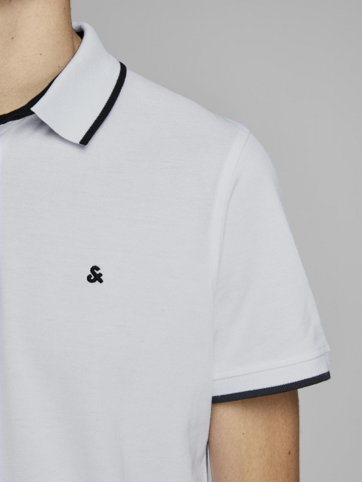 Jack Jones Tricou Polo Alb Slim Barbati [4]