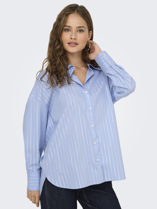 JDY Camasa Chambray Blue Silver Lurex  Femei [3]
