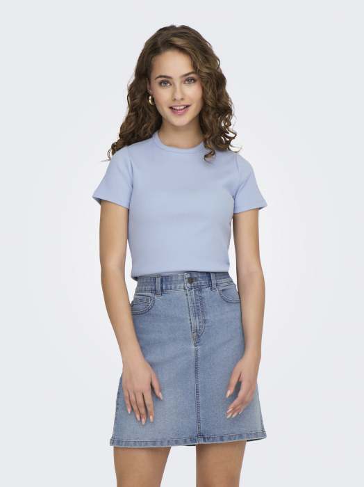 Jdy Tricou Albastru Deschis Regular Femei [4]