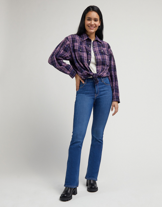 Lee Blugi Albastri BREESE BOOT Bootcut Femei [3]