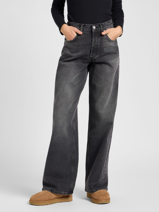 Lee Blugi Charred Black Low Slung Slouch Loose Femei [2]