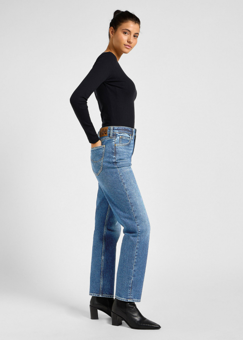 Lee Blugi Albastri CAROL Regular Straight Femei [1]