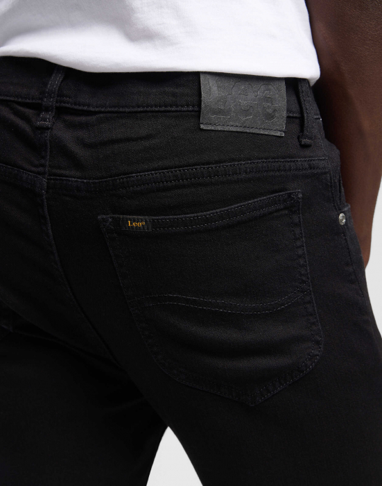 Lee Мужские Джинсы Чёрные RIDER Slim Straight [5]