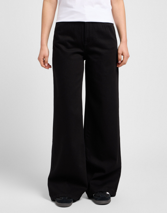 Lee Женские Джинсы Чёрные STELLA A LINE High Waist Wide Leg [1]