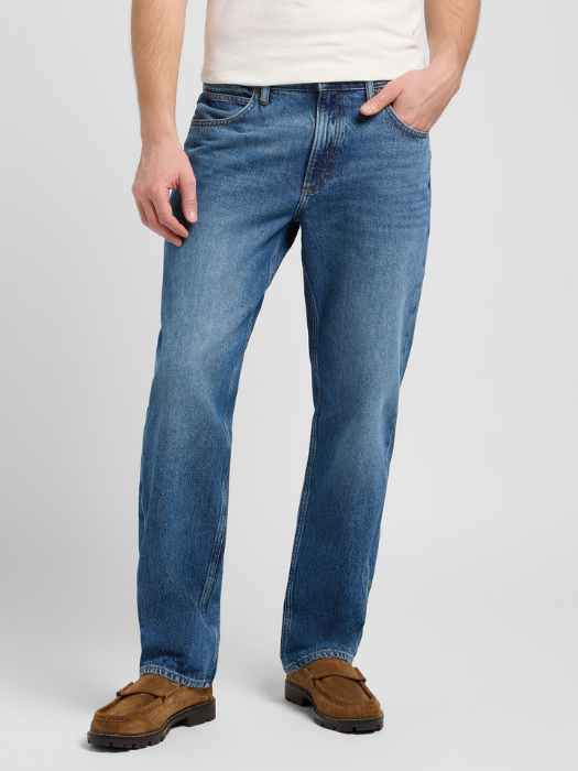 Lee Мужские Джинсы Синие HADEN Relaxed Straight [2]