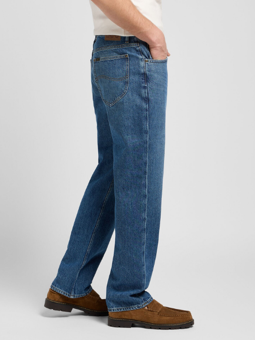 Lee Мужские Джинсы Синие HADEN Relaxed Straight [3]