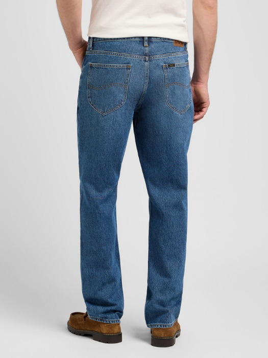 Lee Мужские Джинсы Синие HADEN Relaxed Straight [4]