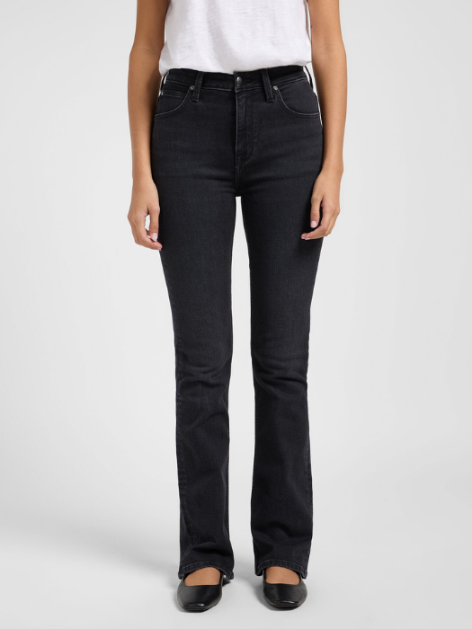 Lee Женские Джинсы Тёмные Серые BREESE BOOT Skinny Bootcut [2]
