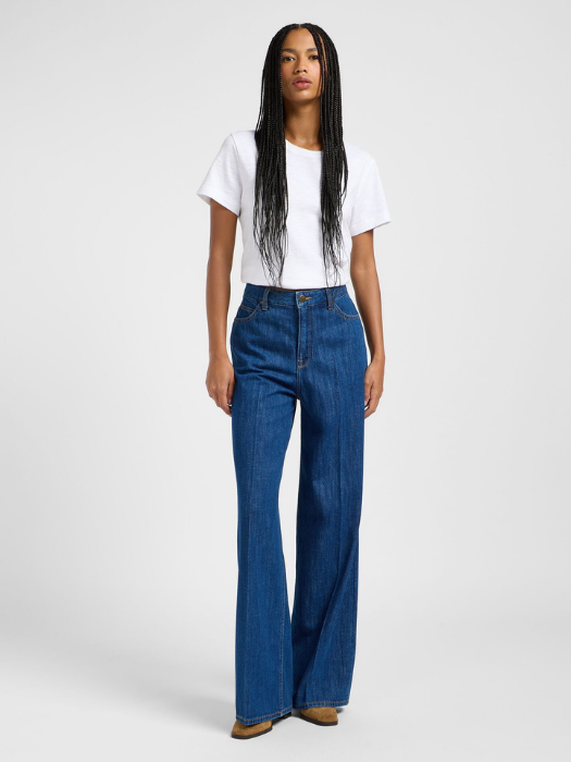 Lee Blugi Albastri STELLA Wide Leg Femei [1]