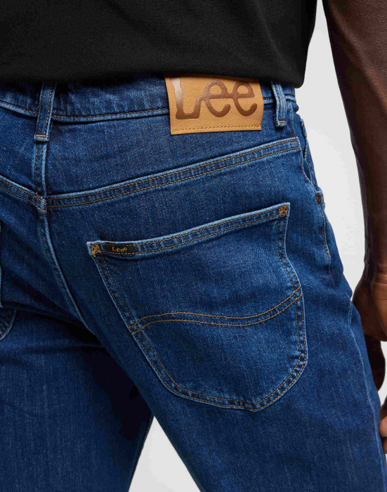 Lee Blugi Classic Straight Dark Stonewash Barbati [5]
