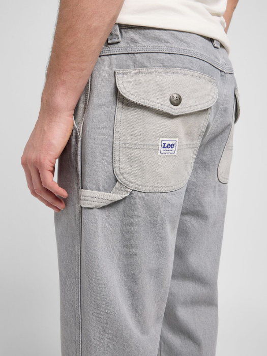 Lee Blugi Gemini Grey Carpenter Relaxed Straight Barbati [4]