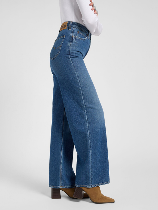 Lee Blugi Albastri STELLA High Waist Wide Leg Femei [3]