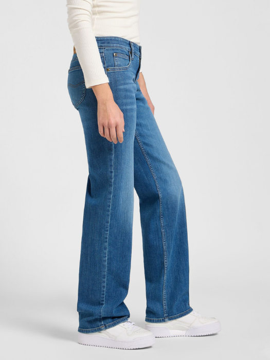 Lee Blugi Albastri ZOE Low Rise Straight Femei [3]