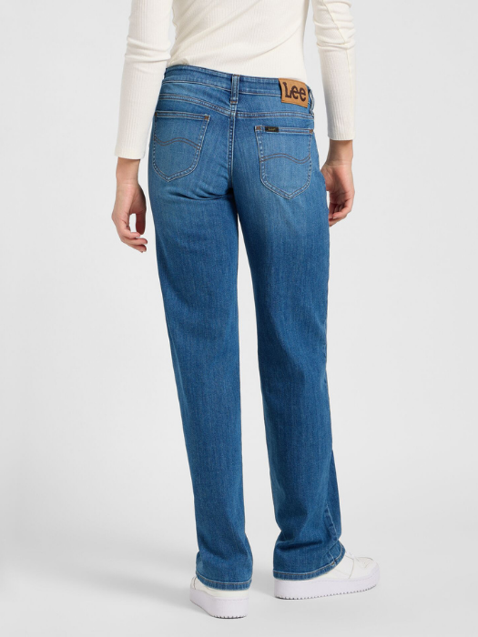 Lee Blugi Albastri ZOE Low Rise Straight Femei [4]
