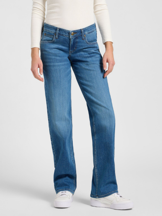 Lee Blugi Albastri ZOE Low Rise Straight Femei [2]