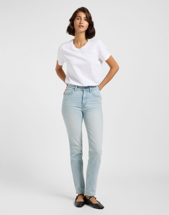 Lee Blugi Albastri Deschisi CAROL Regular Straight Femei [5]