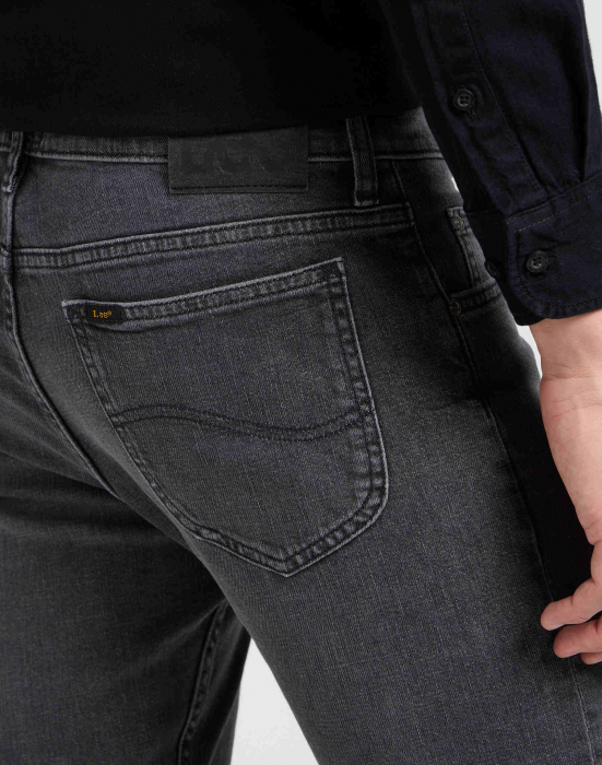 Lee Мужские Джинсы Чёрные Slim Straight [5]