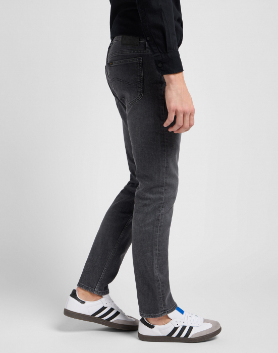 Lee Мужские Джинсы Чёрные Slim Straight [4]