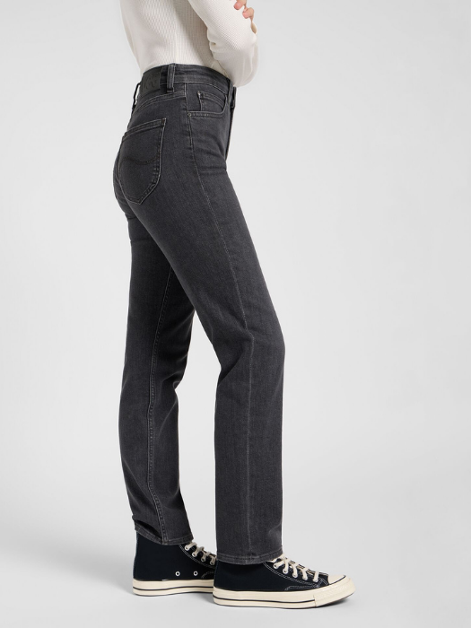 Lee Женские Джинсы Тёмные Серые CAROL Regular Straight [2]