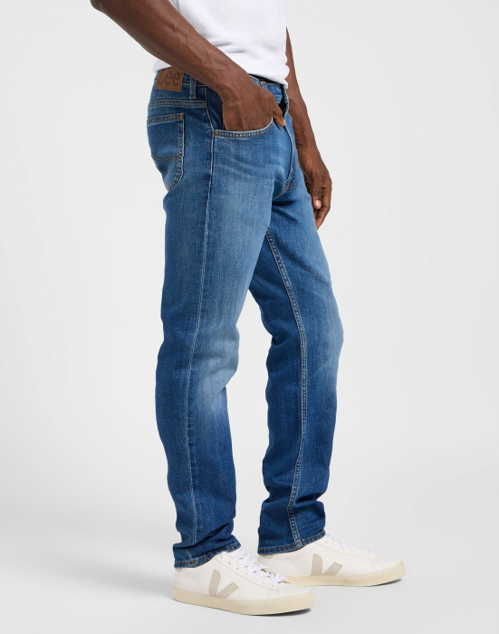Lee Мужские Джинсы Темно-Коричневые RIDER Slim Straight [3]