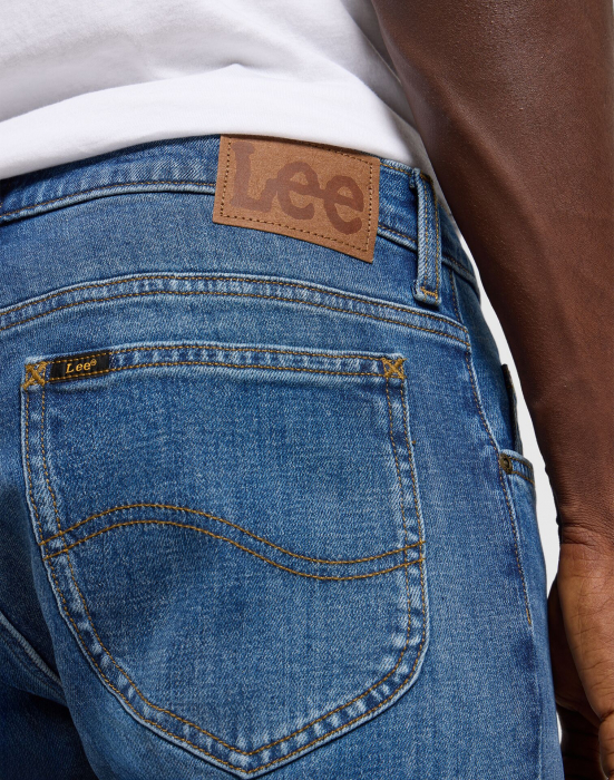 Lee Мужские Джинсы Темно-Коричневые RIDER Slim Straight [4]
