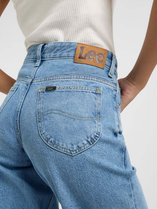 Lee Blugi Albastri Deschisi RIDER LOOSE Loose Straight Femei [4]