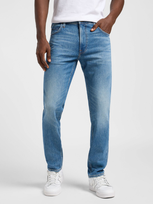 Lee Мужские Джинсы Синие RIDER Slim Straight [1]