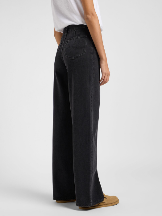 Lee Женские Джинсы Чёрные STELLA A LINE High Waist Wide Leg [3]