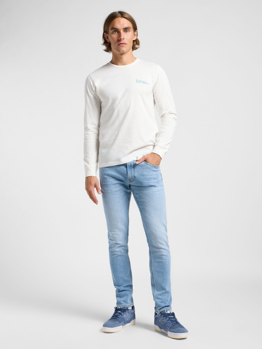 Lee Blugi Albastri Deschisi LUKE Slim Tapered Barbati [5]
