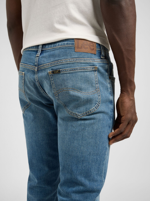Lee Мужские Джинсы Светло-Синие RIDER Slim Straight [5]
