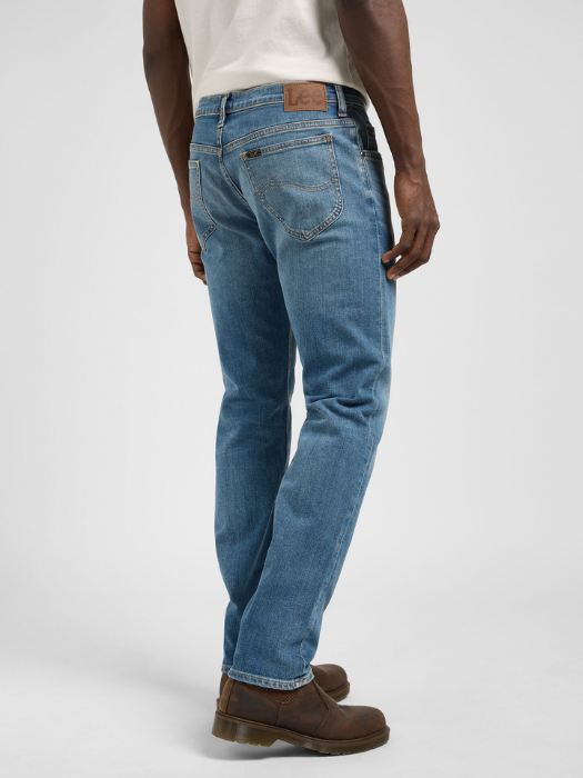 Lee Мужские Джинсы Светло-Синие RIDER Slim Straight [4]