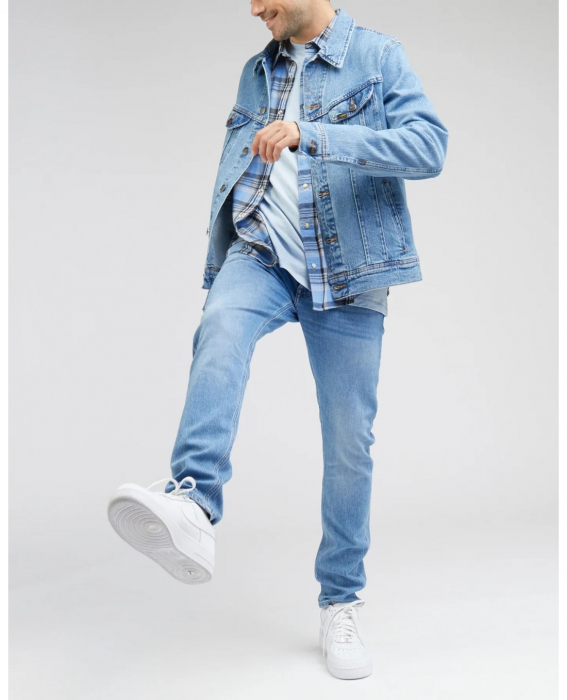 Lee Мужские Джинсы Синие LUKE Slim Tapered [5]