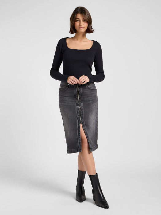 Lee Bluza Neagra Slim Femei [1]