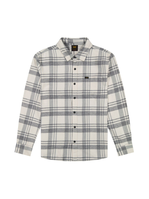 Lee Рубашка Alb/Gri Relaxed [6]