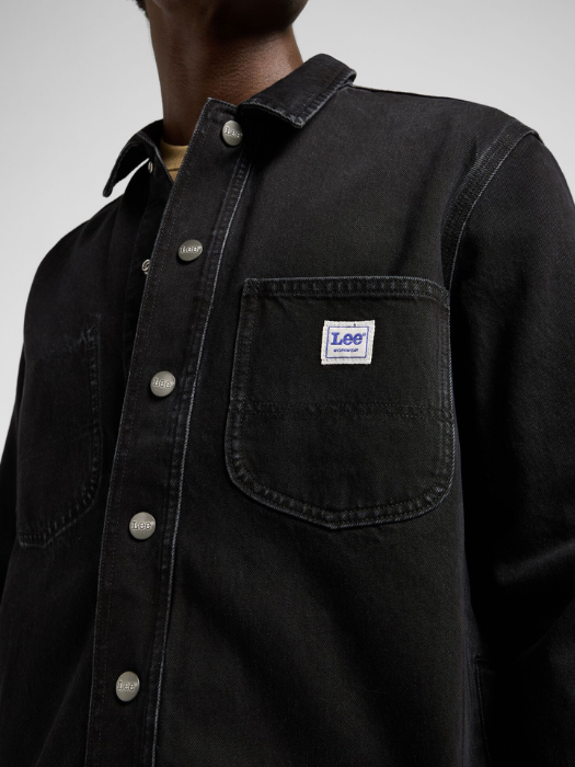 Lee Camasa Neagra Relaxed Barbati [5]
