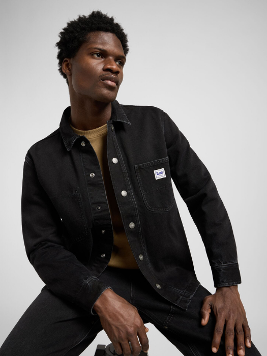 Lee Camasa Neagra Relaxed Barbati [6]