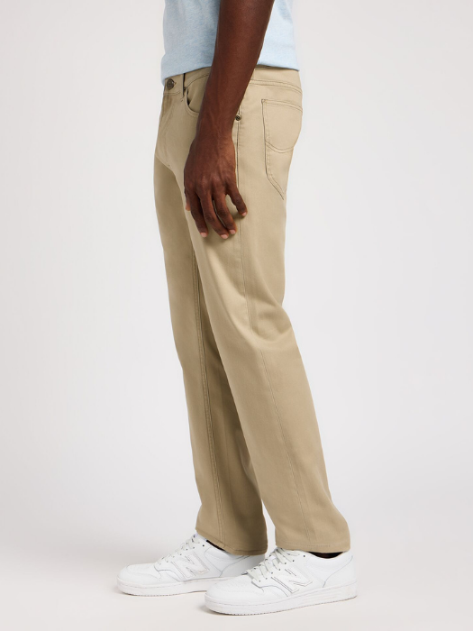 Lee Pantaloni Bej Regular Straight Barbati [3]