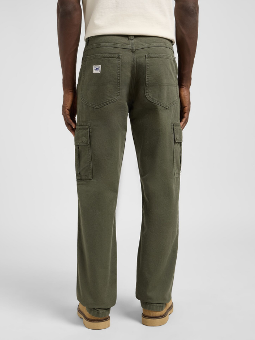 Lee Pantaloni Verde Masliniu Loose Straight Barbati [5]