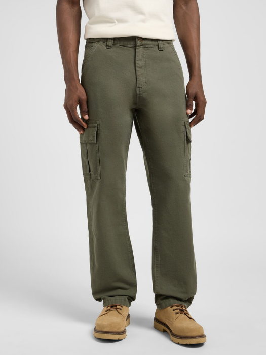 Lee Pantaloni Verde Masliniu Loose Straight Barbati [2]